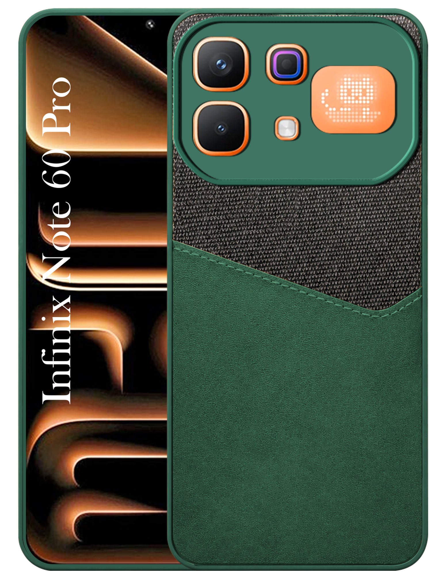 For Infinix Note 60 Pro 5G Back Cover Case (Dual PU Leather Stitch | Professional Minimalist | Soft and Flexible)