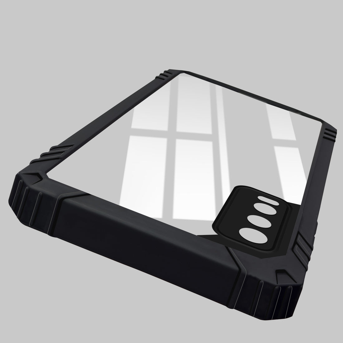For Vivo Y20A | Y20T | Y20G Back Cover Case (Ultimate Shockproof Bumpers | Anti Yellow | Rugged Armor | Hybrid PC | Black )