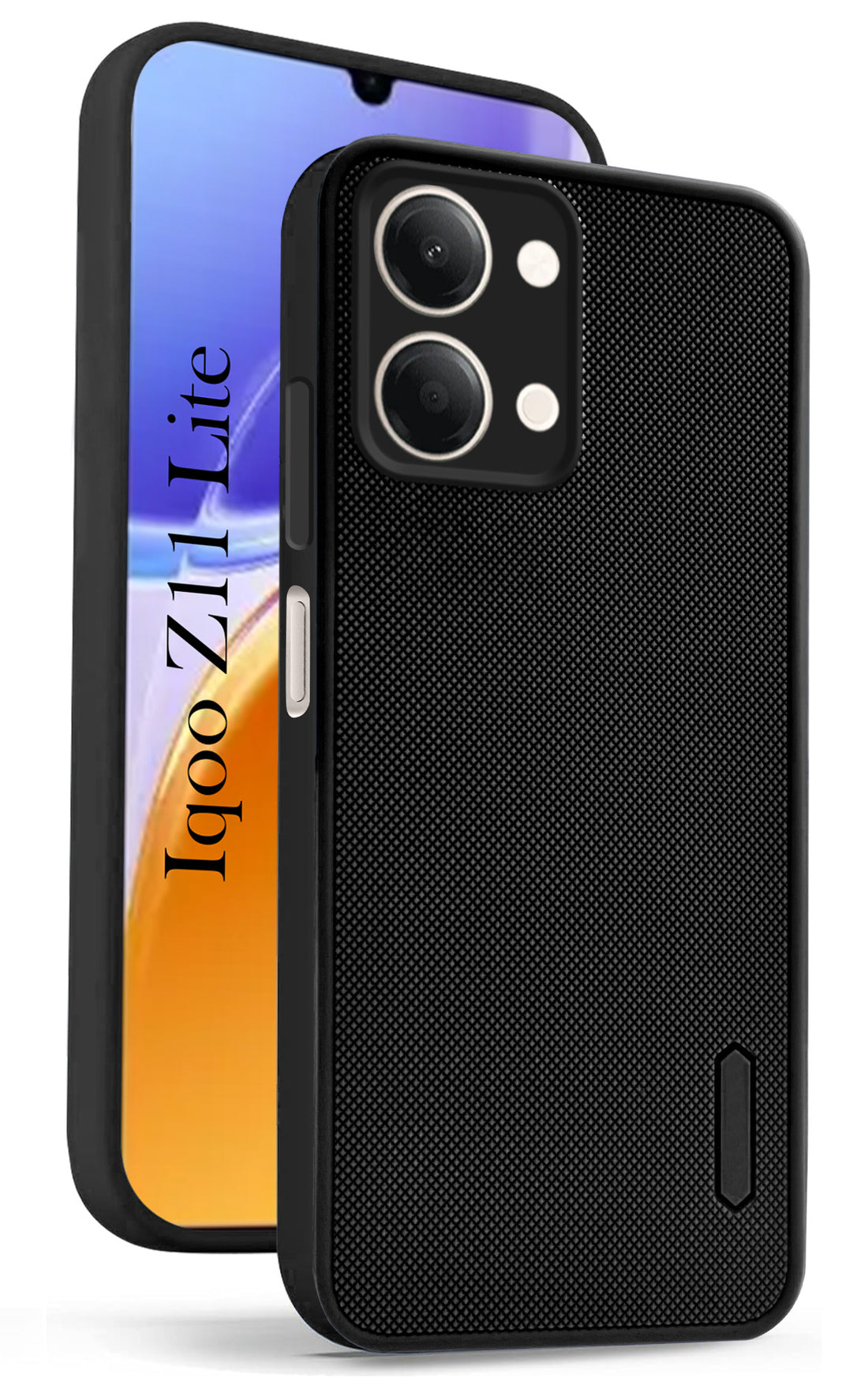 For Vivo iQOO Z11 Lite Back Cover Case Rubberised (Textured Grip Design| Micro-Fiber Cloth Inside | Slim and Light Weight | Soft Touch and Feel)