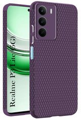 For Realme P3 Lite Back Cover Case (Camera Protection | Side Grip Texture | Soft and Flexible)
