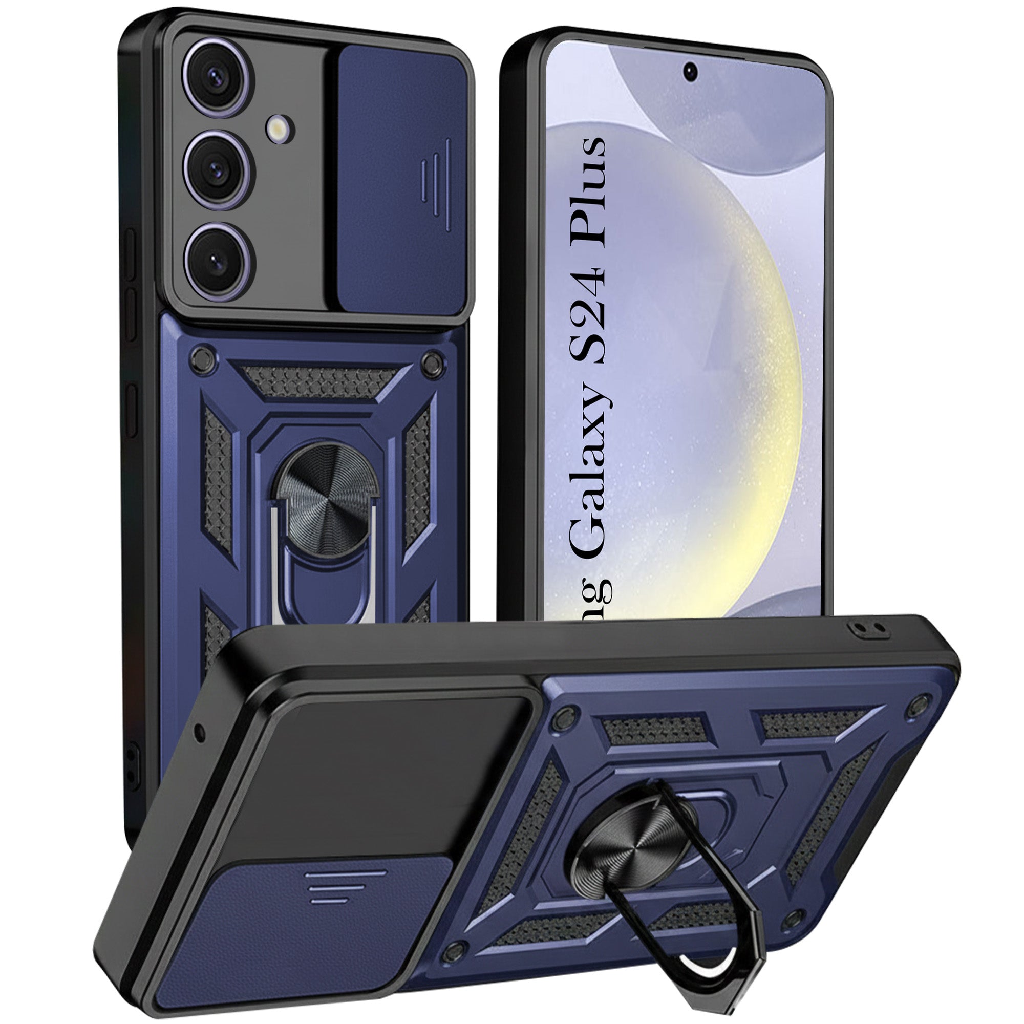 For Samsung Galaxy S24 Plus Back Cover Case (Hybrid Dual Armor Polycarbonate)