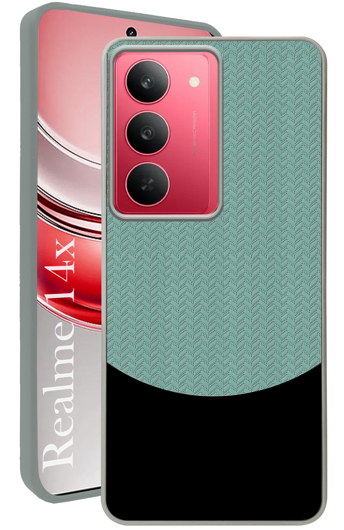 For Realme 14X Silicone Finish Back Cover Case (Premium Minimalist Professional Feel | Camera Protection Bump)