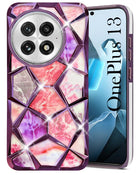 For OnePlus 13 Back Cover Case (Dual Design Glitter Sparkle and Detachable Diamond Print Case | Soft and Flexible)