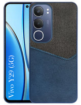 For Vivo Y29 Back Cover Case (Dual PU Leather Stitch | Professional Minimalist | Soft and Flexible)