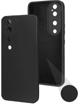 For Vivo T3 Ultra  Back Cover Case ( Matte Finish Silicone with Inside Fiber cloth)