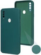 For Oppo A31 (2020) Back Cover Case ( Matte Finish Silicone with Inside Fiber cloth)