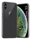 For Apple iPhone Xs Back Cover Case Silicone (Slim Paper Thin | Camera Protection Bump | Minimalist Professional | Soft Flexible)