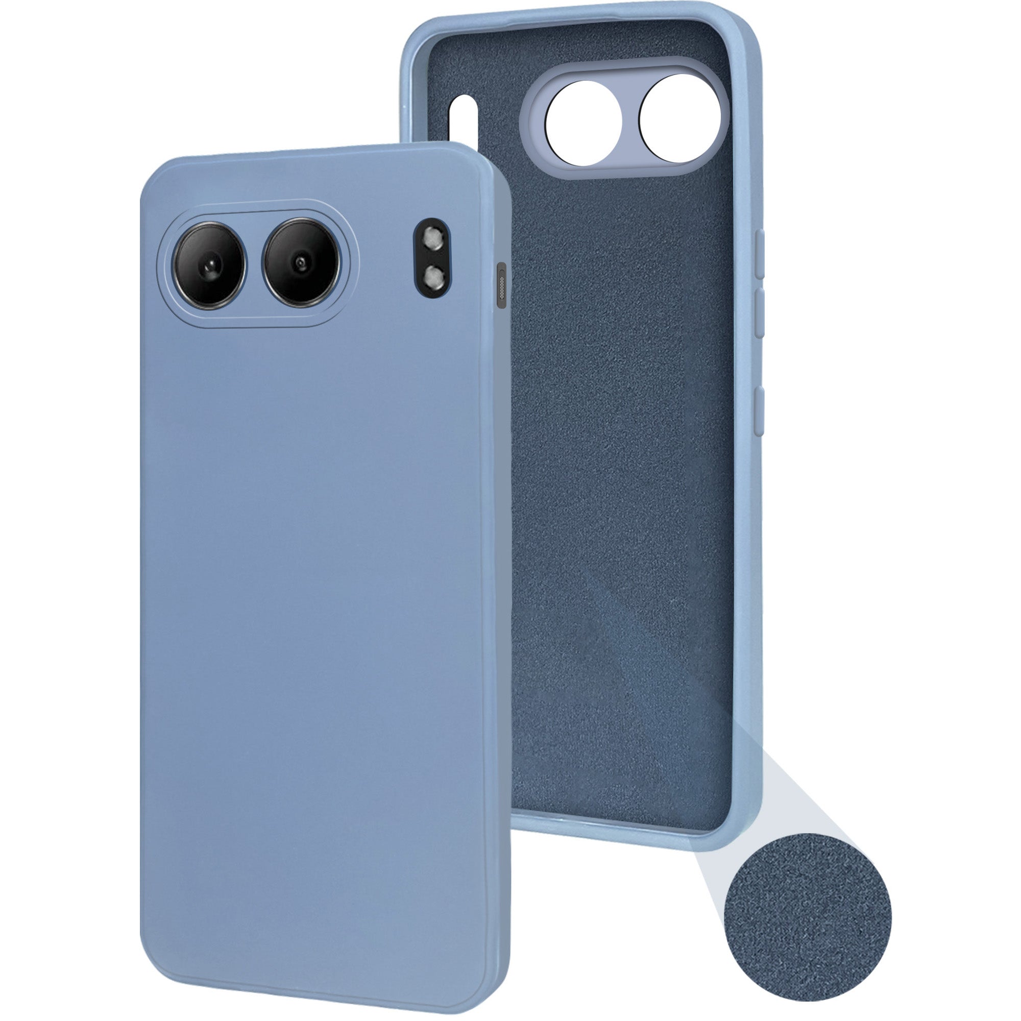 For Oneplus Nord 4 Back Cover Case (Matte Finish Silicone with Inside Fiber Cloth |Black)