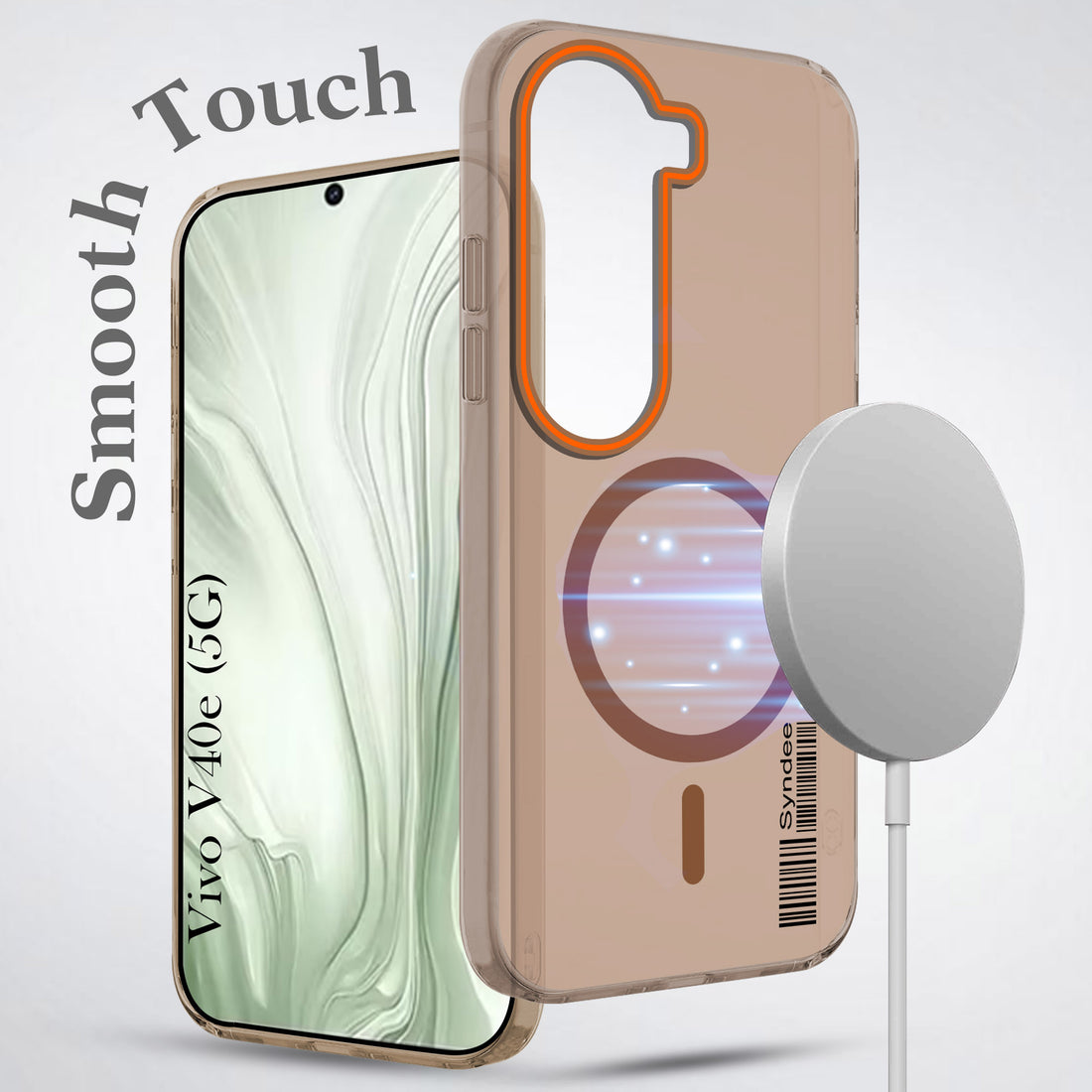 For Vivo V40e Back Cover Case (Soft Touch | Camera Bump Protection | MagSafe Compatible | Matte Finish)
