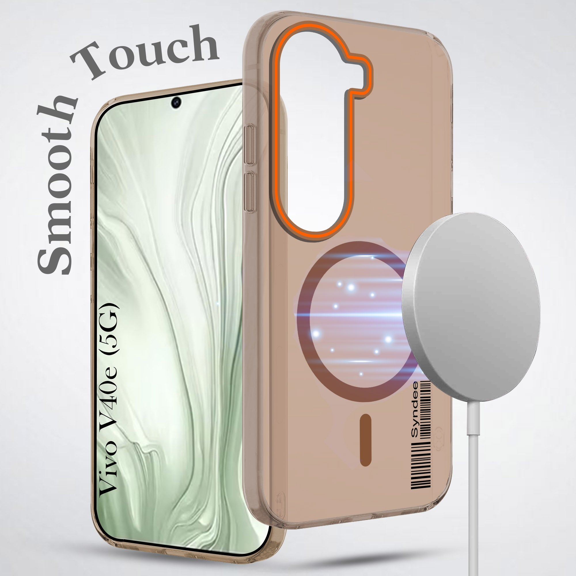 For Vivo V40e Back Cover Case (Soft Touch | Camera Bump Protection | MagSafe Compatible | Matte Finish)