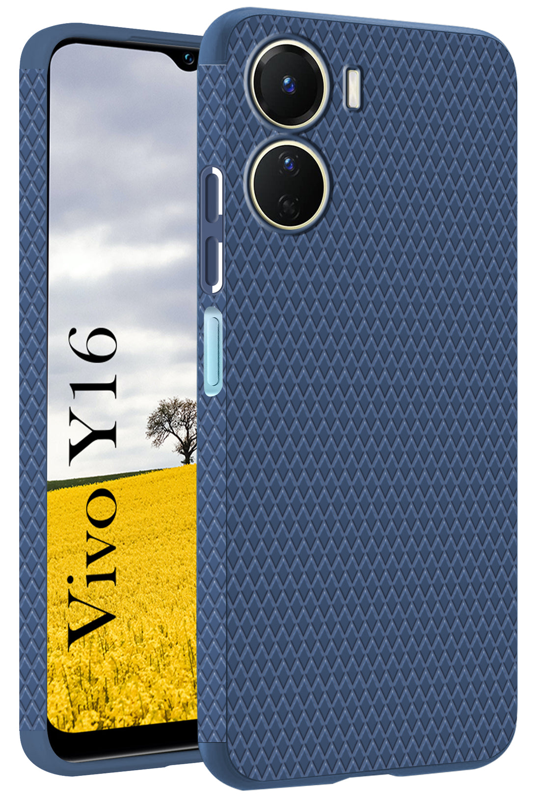 For Vivo Y16 Back Cover Case (Liquid Silicone | Side Grip | Camera Protection)