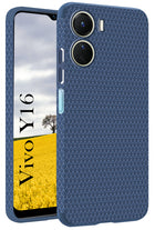 For Vivo Y16 Back Cover Case (Liquid Silicone | Side Grip | Camera Protection)