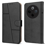 For Vivo T4 Flip Cover Case (Stitched Leather with Magnetic Closure)
