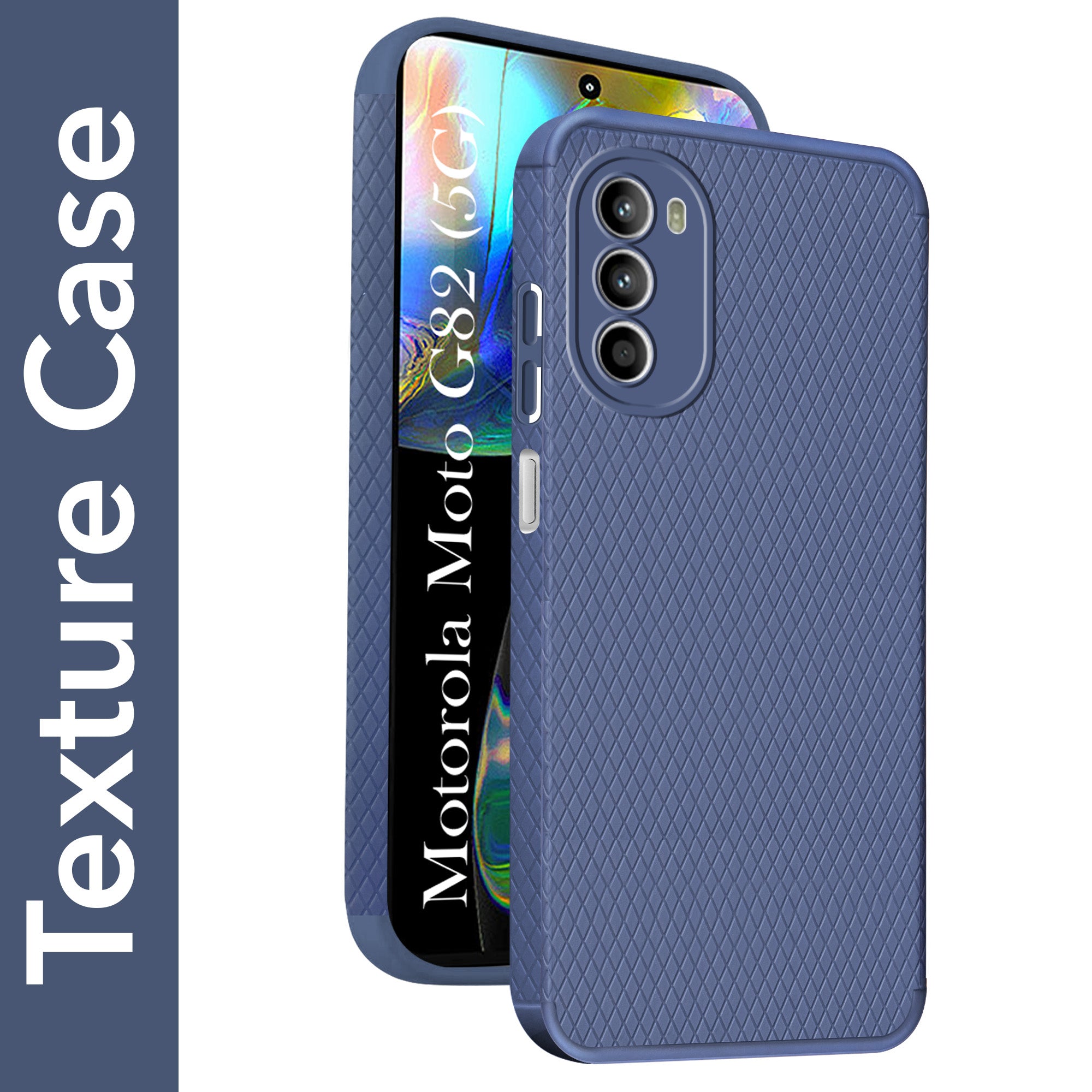 For Motorola Moto G82 5G Back Cover Case (Liquid Silicone | Side Grip | Camera Protection)