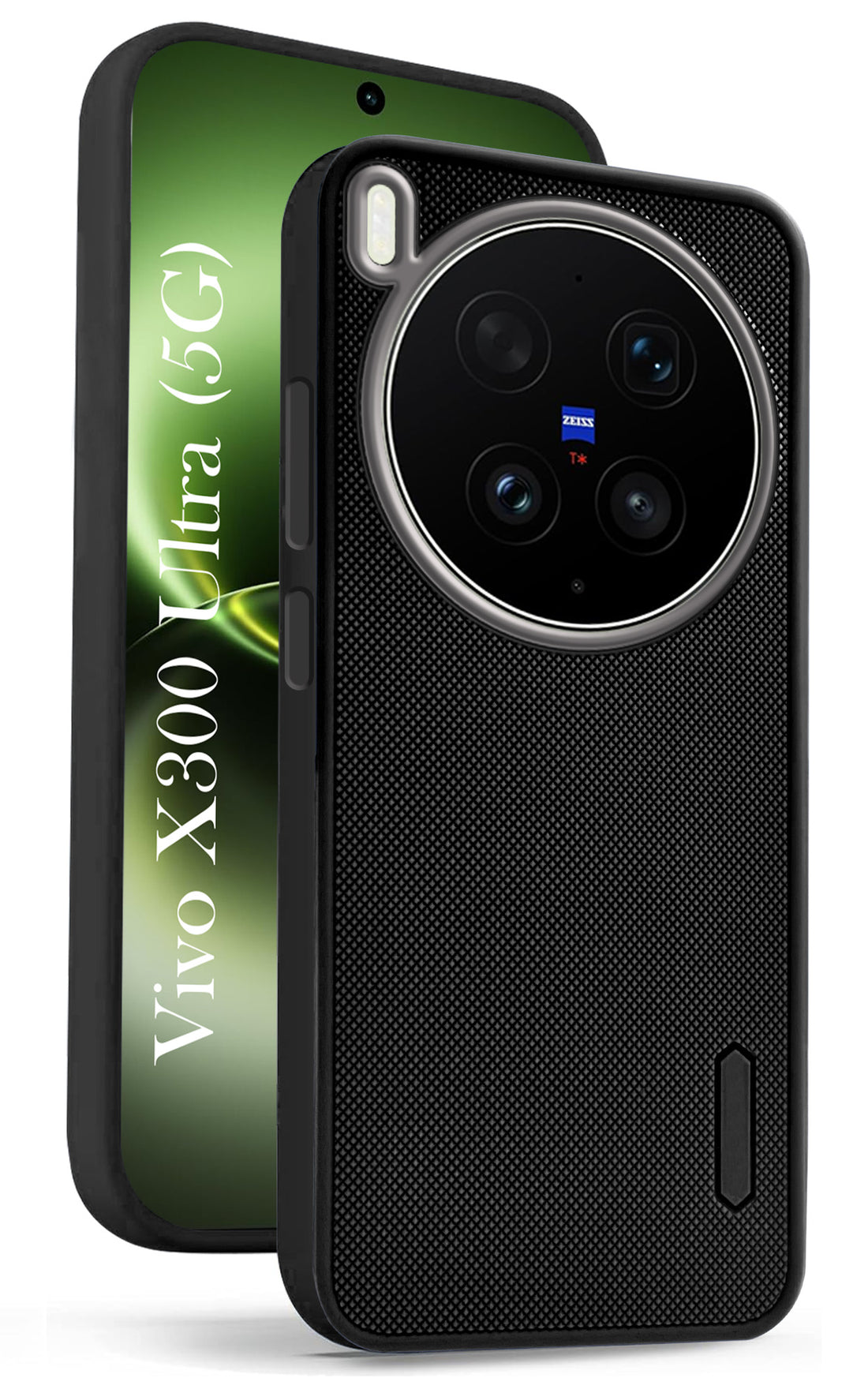 For Vivo X300 Ultra Back Cover Case Rubberised (Textured Grip Design| Micro-Fiber Cloth Inside | Slim and Light Weight | Soft Touch and Feel)