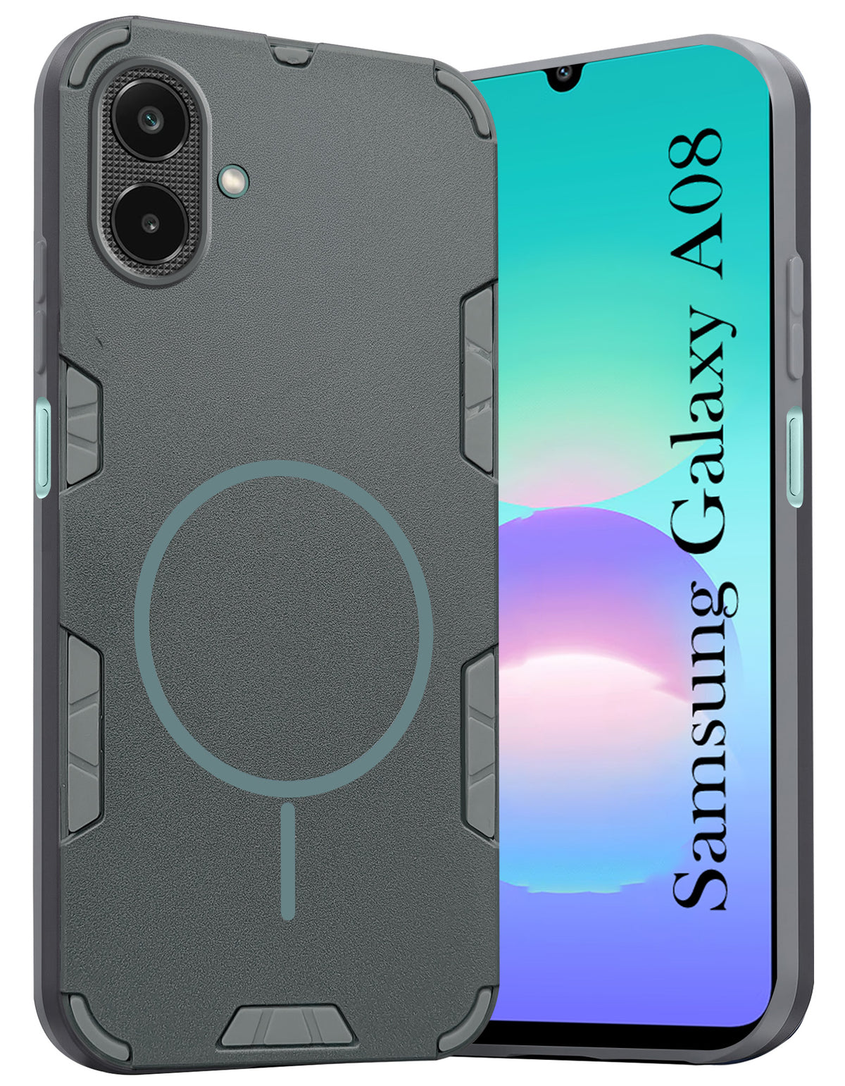 For Samsung Galaxy A08 Back Cover Case (Slim Hybrid Armor | Shockproof Camera Protection | Rugged Dual Layer)