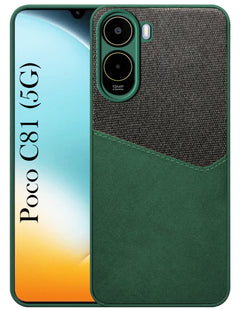For Poco C81 5G Back Cover Case (Dual Colour Stitch | Professional Minimalist Feel | Soft and Flexible)