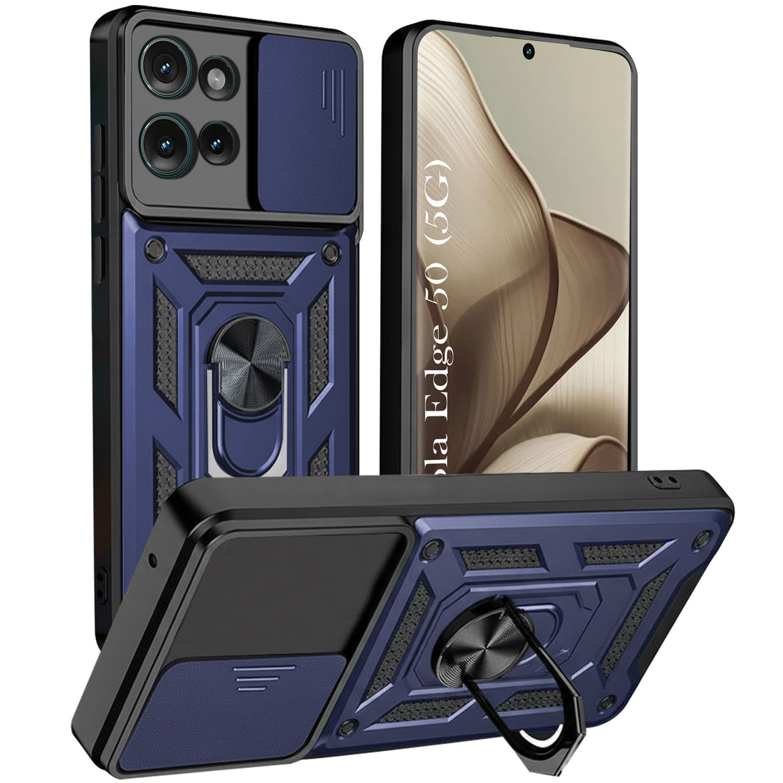 For Motorola Moto Edge 50 Back Cover Case   (Hybrid Dual Armor Polycarbonate)