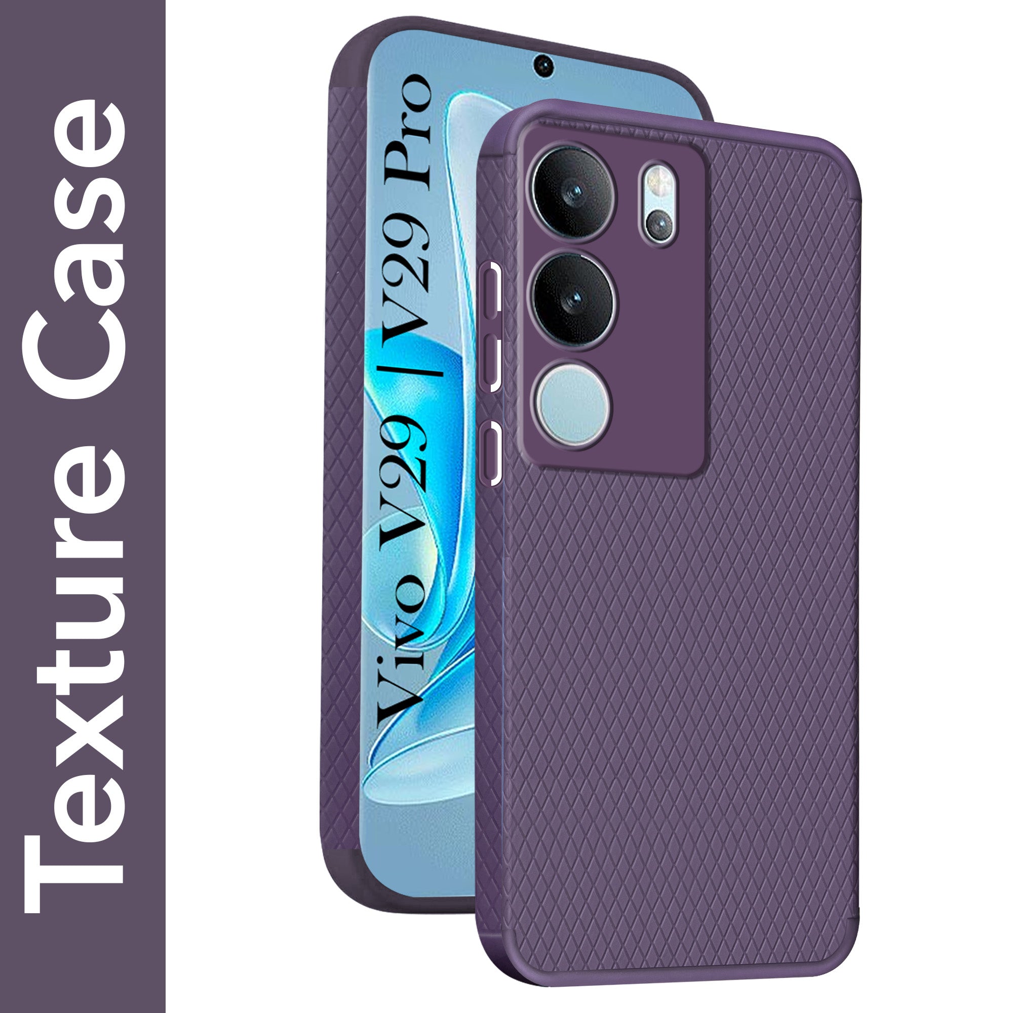 For Vivo V29 | Vivo V29 Pro 5G Back Cover Case (Liquid Silicone | Side Grip | Camera Protection)