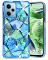 For Redmi Note 12 5G Back Cover Case (Dual Design Glitter Sparkle and Detachable Diamond Print Case | Soft and Flexible)