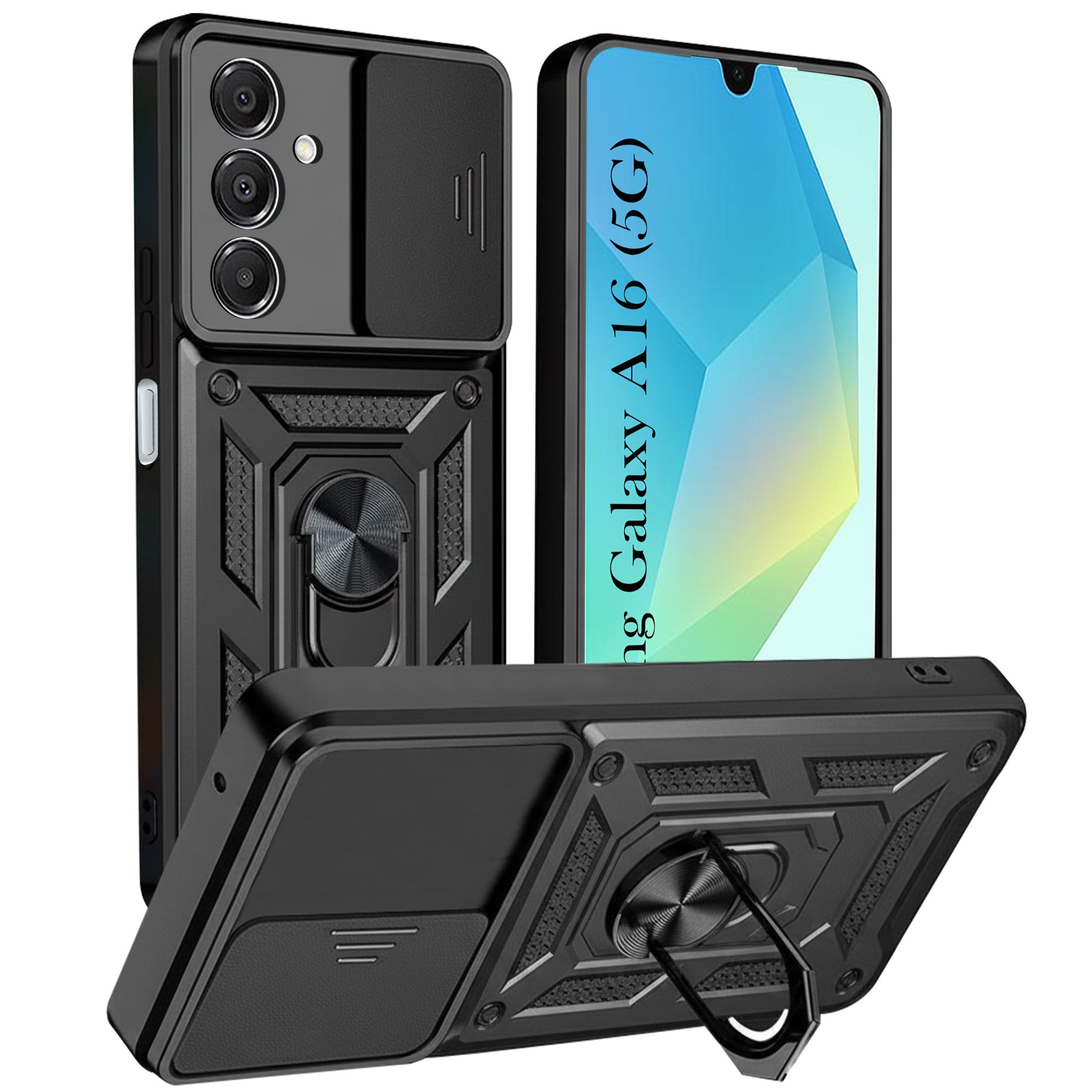 For Samsung Galaxy A16 5G Back Cover Case (Hybrid Dual Armor Polycarbonate)
