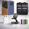 Coconut Complete Mobile Care Kit (Get Any 2 Cases+2 Tempered Glass+25W Charger Adapter+Metallic Mobile Stand+Cable Protector)