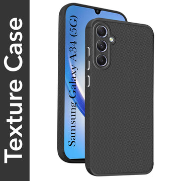 For Samsung Galaxy A34 5G Back Cover Case (Liquid Silicone | Side Grip | Camera Protection)