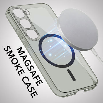 For Vivo Y300 Back Cover Case Lifetime Anti-Yellow MagSafe Compatible Clear (Sleek Hard Crystal | Shockproof and Camera Protection)