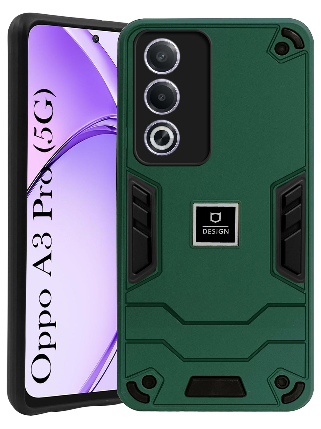 For Oppo A3 Pro 5G Back Cover Case (Lightweight Hybrid Shockproof Polycarbonate)