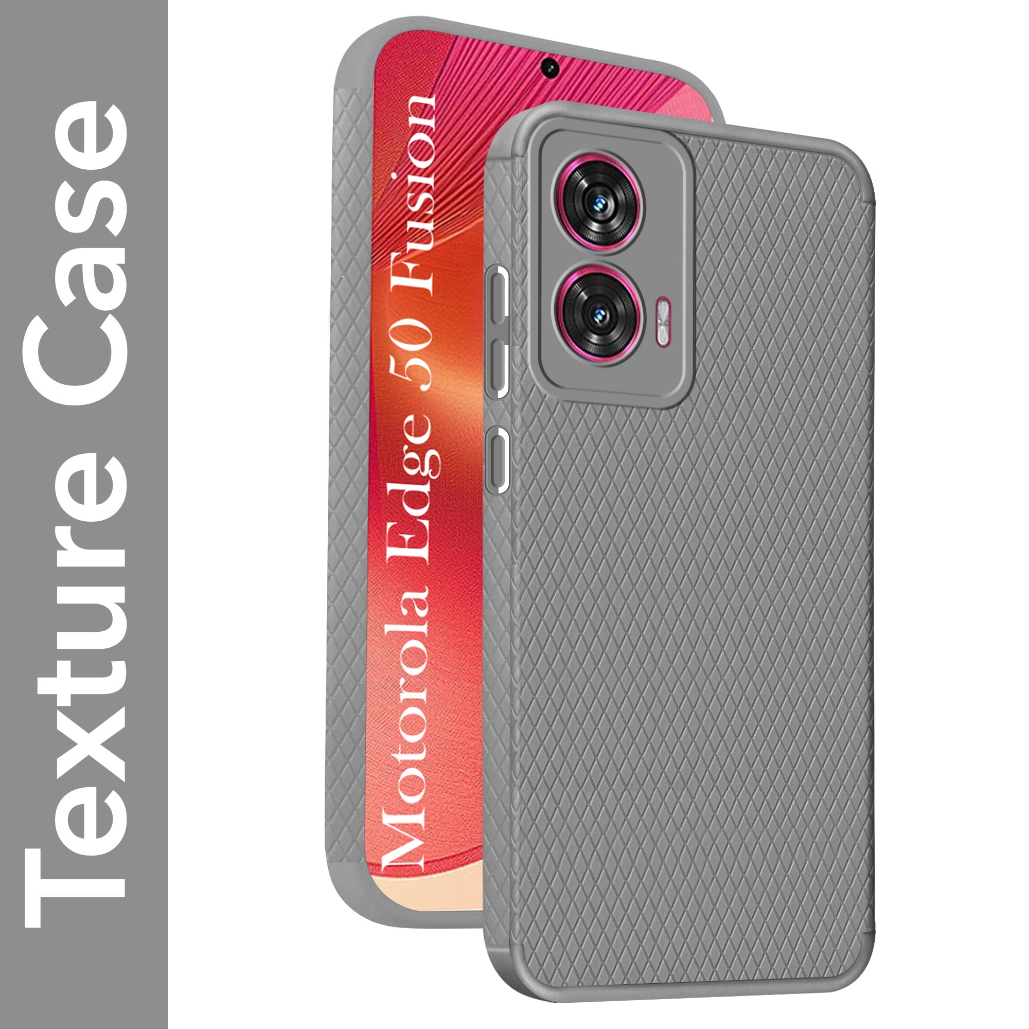 For Motorola Moto Edge 50 Fusion Back Cover Case (Liquid Silicone | Side Grip | Camera Protection)