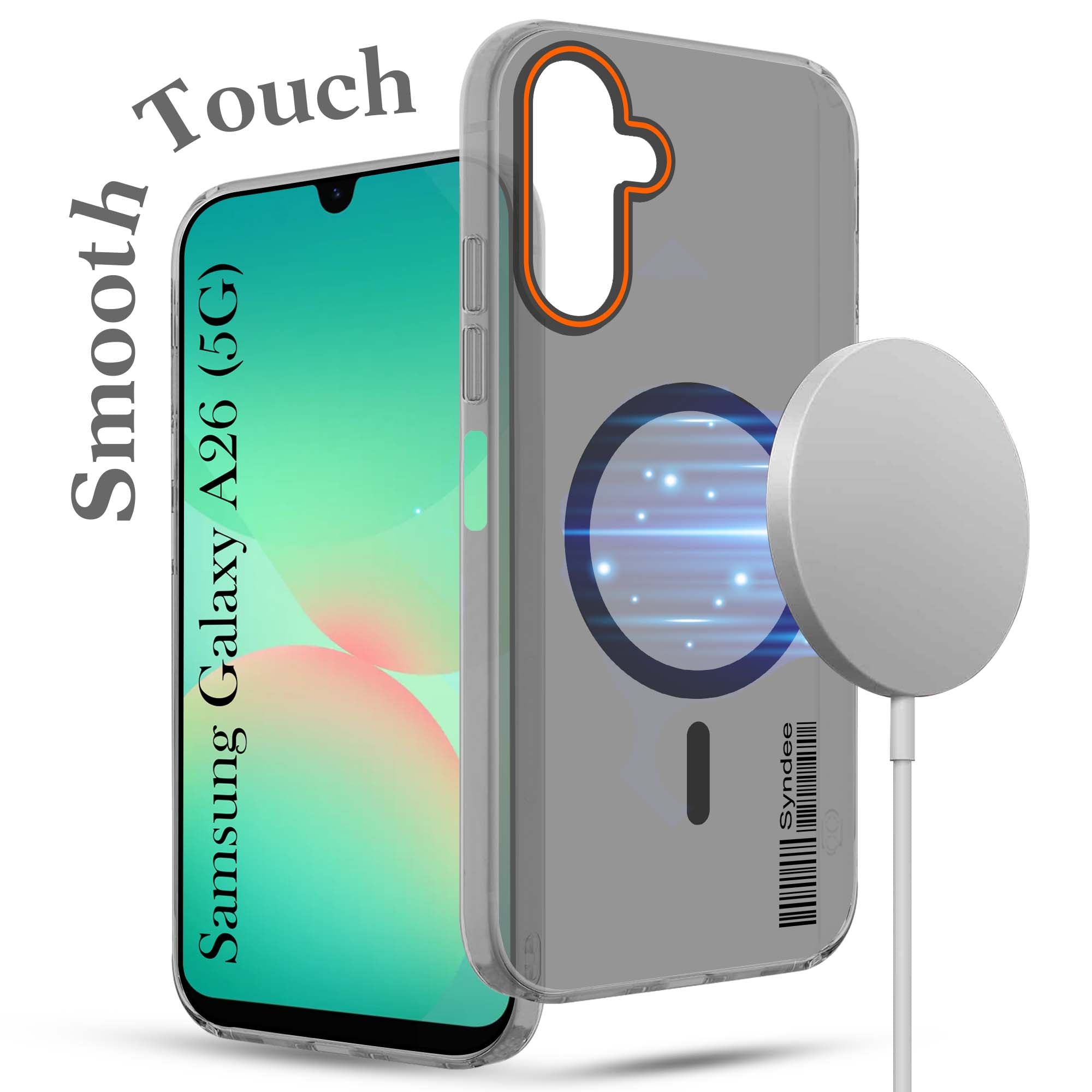 For Samsung Galaxy A26 5G Back Cover Case (Soft Touch | Camera Bump Protection | MagSafe Compatible | Matte Finish)