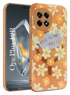 For OnePlus 12R 5G Back Cover Case (Cute Floral Design | Flower Print for Girls | MagSafe Compatible Wireless Charging)