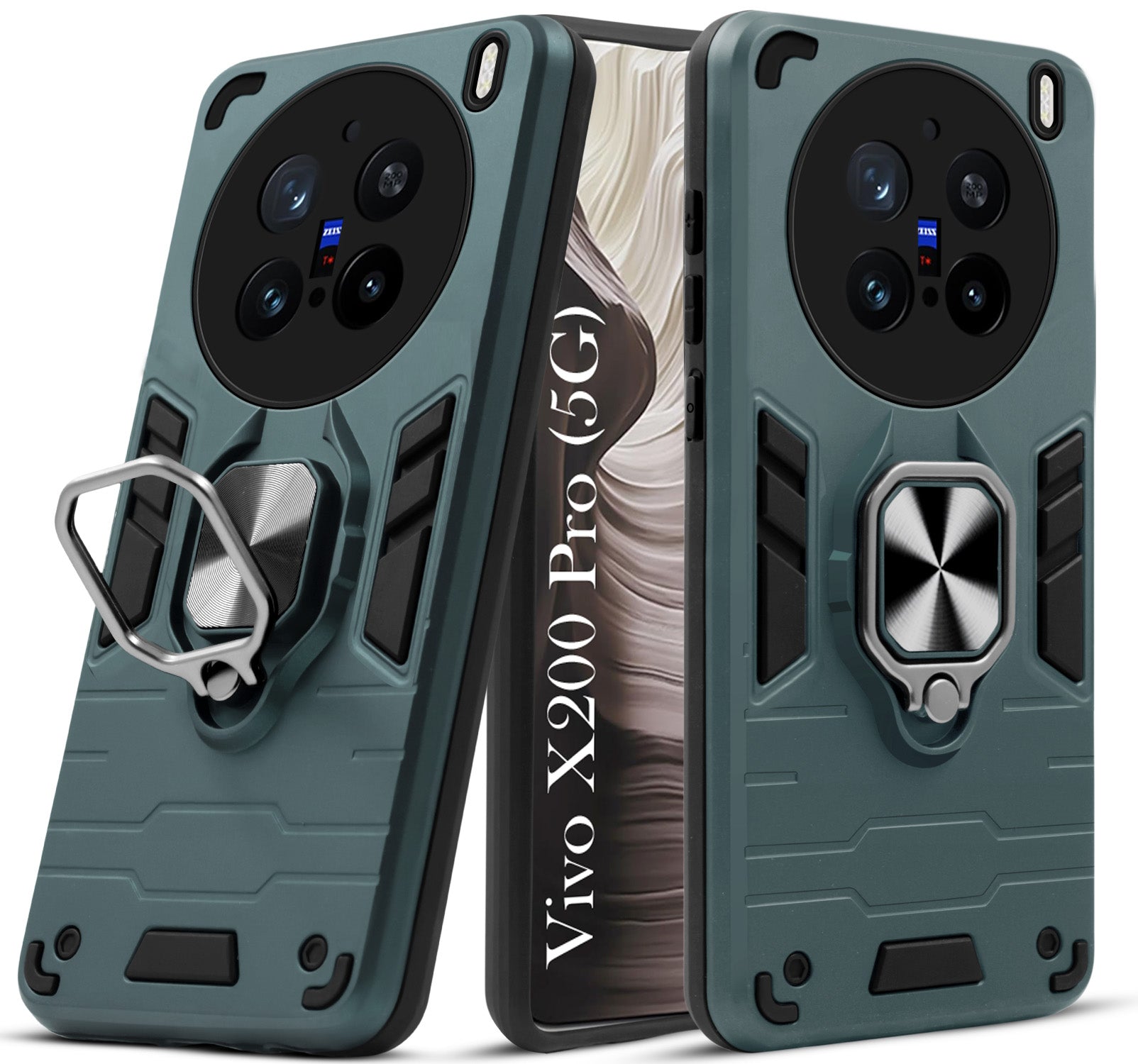 For Vivo X200 Pro Back Cover Case (Shockproof Polycarbonate Dual