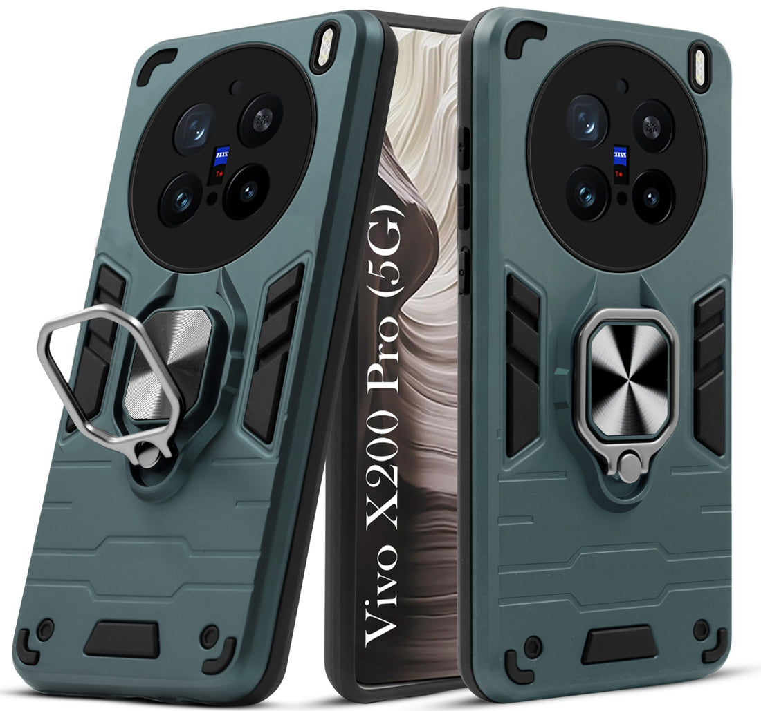 For Vivo X200 Pro Back Cover Case (Shockproof Polycarbonate Dual Layer Hybrid Armor)