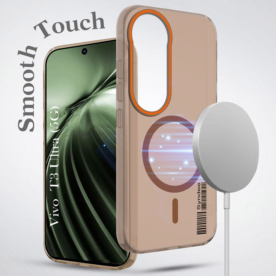 For Vivo T3 Ultra Back Cover Case (Soft Touch | Camera Bump Protection | MagSafe Compatible | Matte Finish)