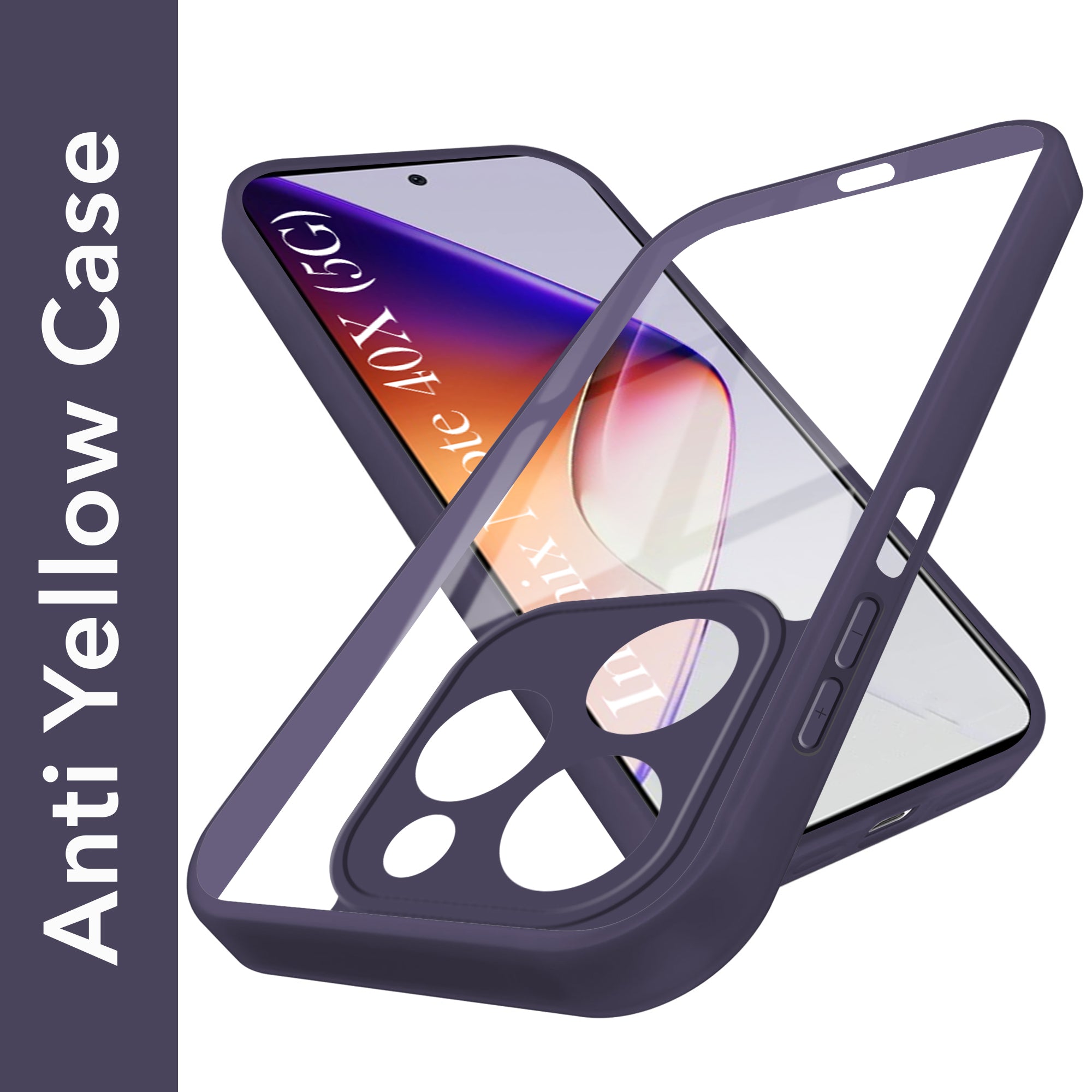 For Infinix Note 40X 5G Back Cover Case (Lifetime Anti Yellow | Anti Scratch | Crystal Clear Shockproof)