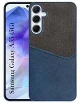 For Samsung Galaxy A55 5G Back Cover Case (Dual PU Leather Stitch | Professional Minimalist | Soft and Flexible)