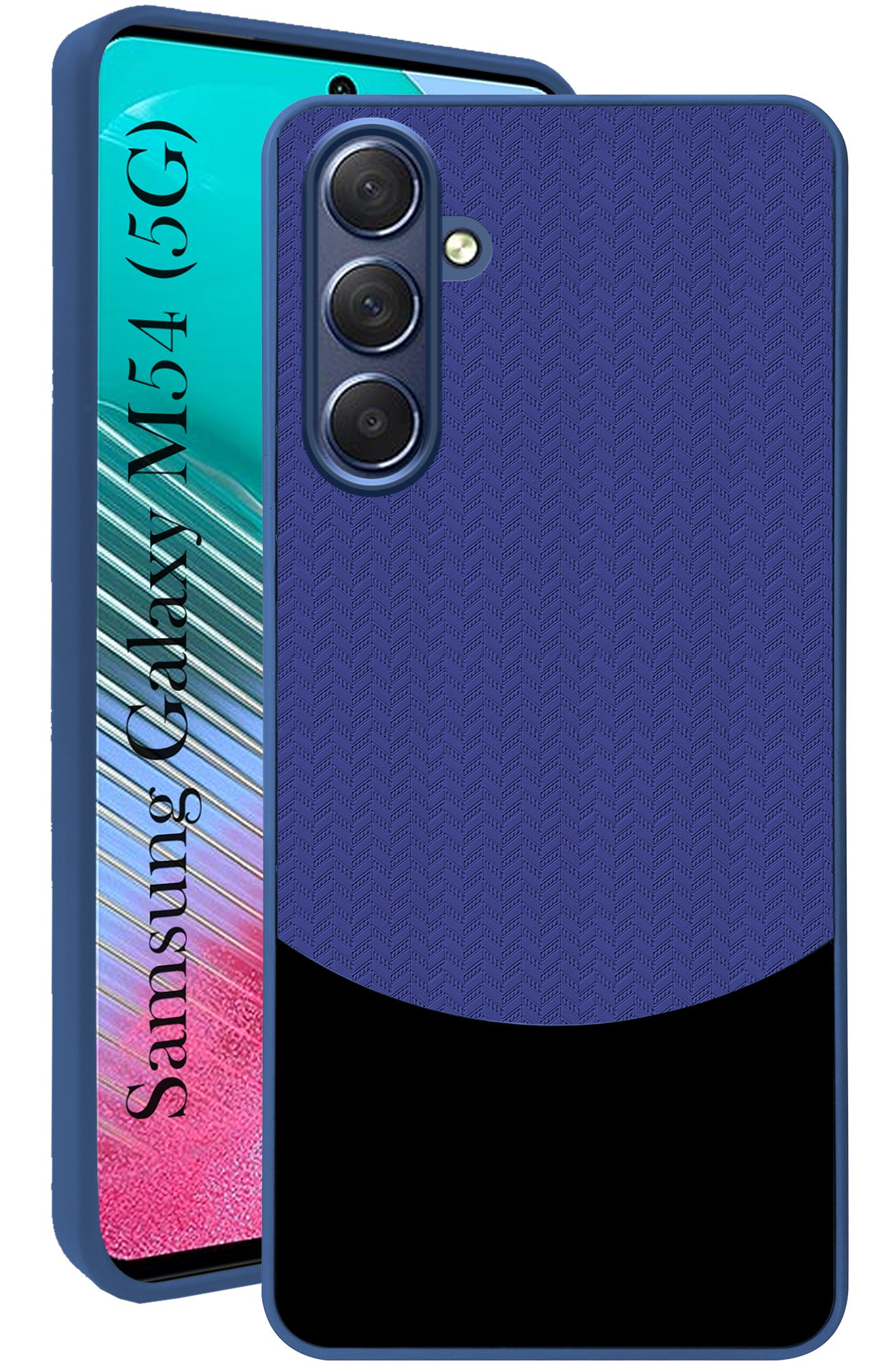 For Samsung Galaxy M54 5G Back Cover Case (Elegant PU Leather Finish | Premium Minimalist Professional | Camera Protection Bump)