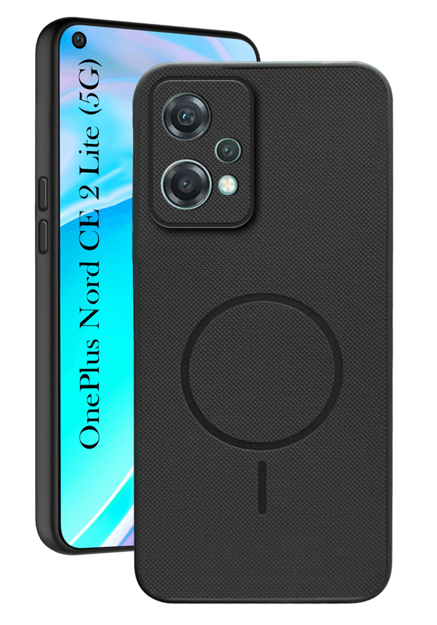 For OnePlus Nord CE 2 Lite 5G Back Cover Case PU Leather (Texture Grip Design | Professional Minimalist | Camera Protection | Soft and Flexible)