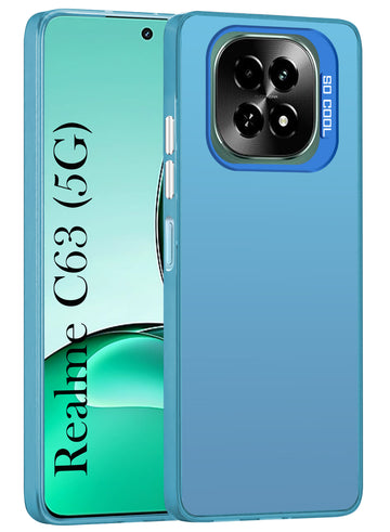 For Realme C63 5G Hard Back Cover Case (Velvet Touch | Professional Glossy Finish | Camera Protection Bump)