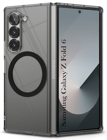 For  Samsung Galaxy Z Fold 6  Back Cover Case  Lifetime Anti-Yellow Clear(Magnetic Charging Support | Sleek Hard Crystal | Shockproof and Camera Protection)
