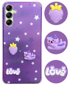 For Samsung Galaxy A14 4G | 5G Back Cover Case (3D Cute Cartoons | Hard Back Side Soft | Matte Premium Finish | HD Printing)