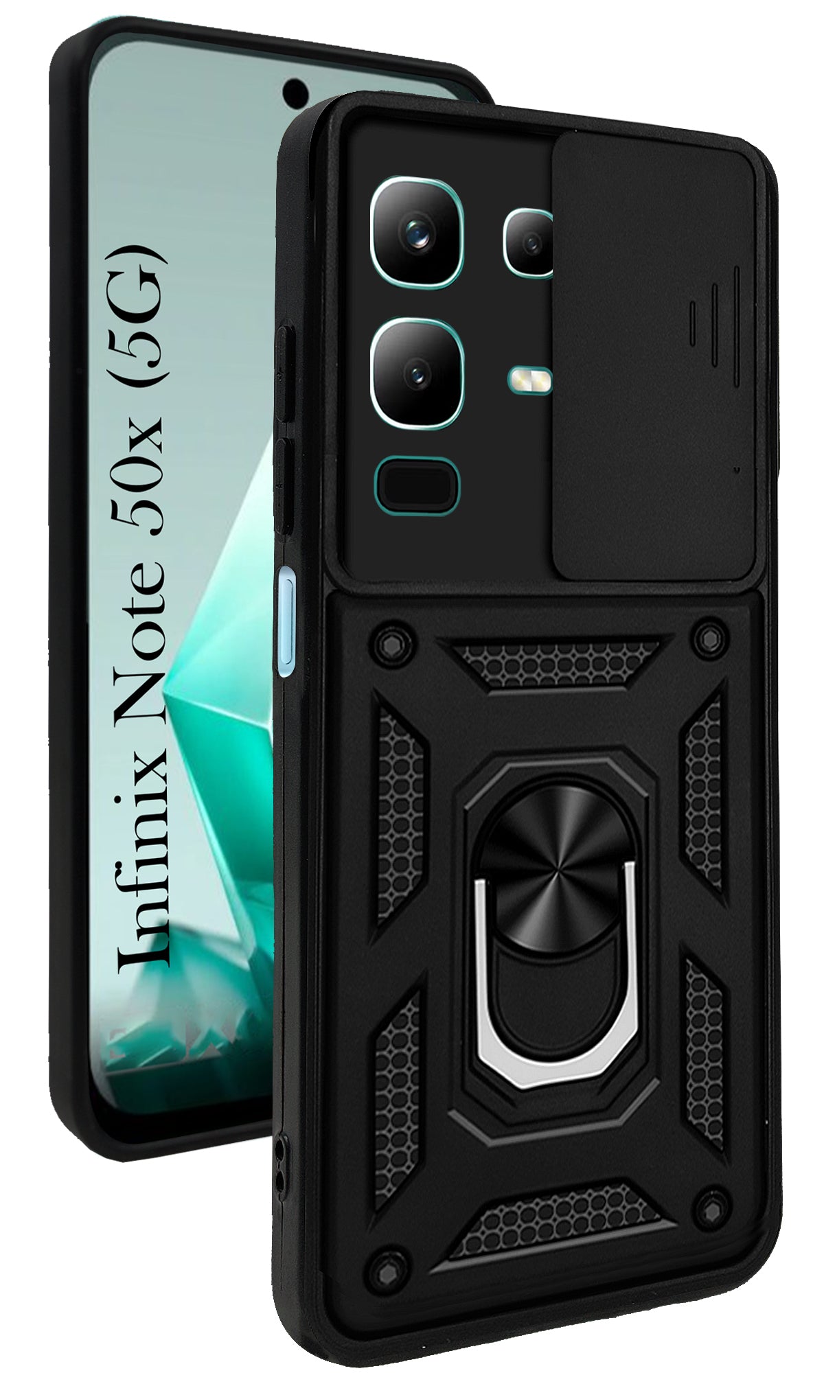 For Infinix Note 50x Back Cover Case (Hybrid Dual Armor Polycarbonate)