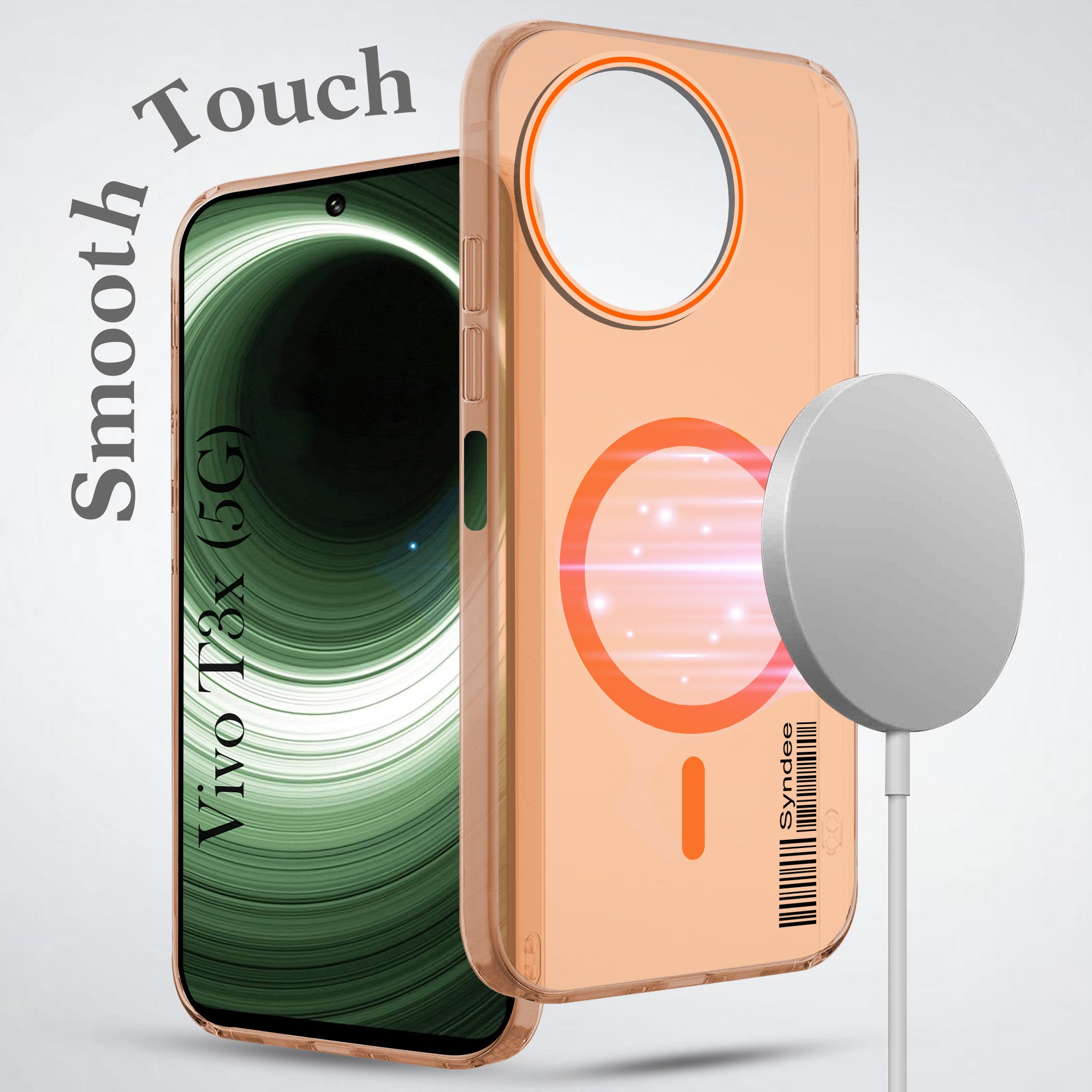 For Vivo T3x 5G Back Cover Case (Soft Touch | Camera Bump Protection | MagSafe Compatible | Matte Finish)
