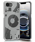 For Apple iPhone 16e | iPhone 17e  Back Cover (Silicone Matte Shockproof Case with Camera Protection | Soft and Flexible | Transparent)