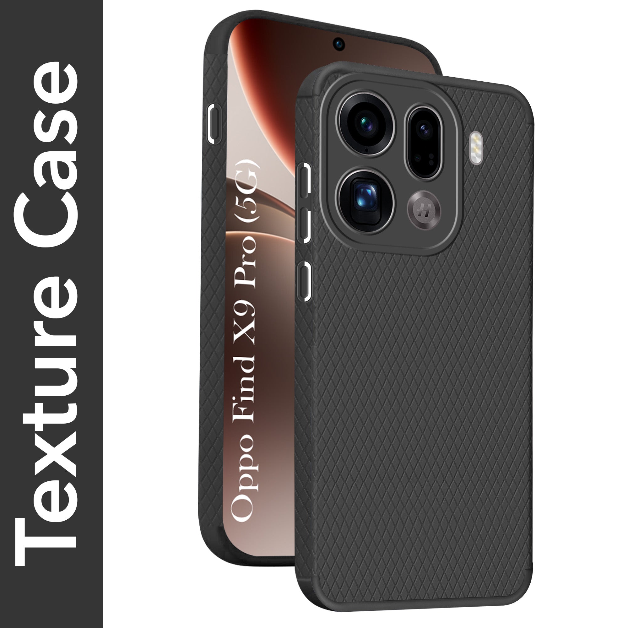 For Oppo Find X9 Pro Back Cover Case Liquid Silicone (Camera Protection | Side Grip Texture | Soft and Flexible)