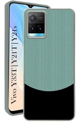 For Vivo Y33T | Vivo Y21T | Vivo Y21s Back Cover Case (Elegant PU Leather Finish | Premium Minimalist Professional | Camera Protection Bump)