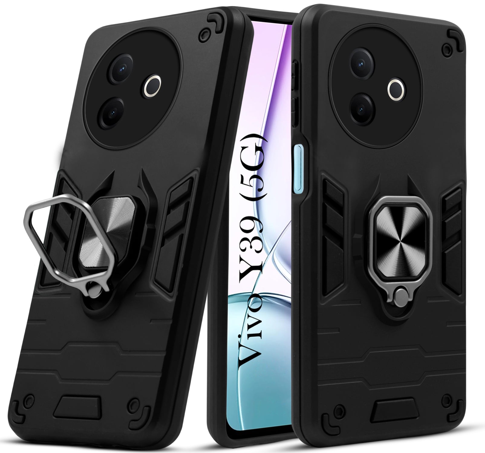 For Vivo Y39 Back Cover Case  (Shockproof Polycarbonate Dual Layer Hybrid Armor)
