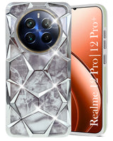 For Realme 12 Pro Plus | Realme 12 Pro Back Cover Case ( Dual Design Glitter Sparkle and Detachable Diamond Print Case | Soft and Flexible)