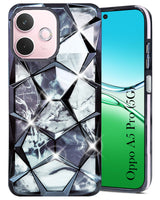 For Oppo A5 Pro Back Cover Case ( Dual Design Glitter Sparkle and Detachable Diamond Print Case | Soft and Flexible)